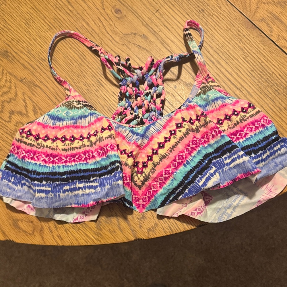 California Waves Multicolor Bikini Top